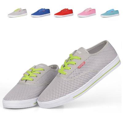 2014夏季透气网鞋 男士轻便情侣旅游板鞋的舒适之选