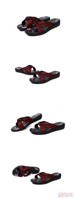 2017夏季新款真皮印花人字凉鞋 舒适与时尚的完美结合