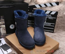 冬日温暖与时尚同行 工厂直供3349女款真皮皮毛一体雪地靴解析